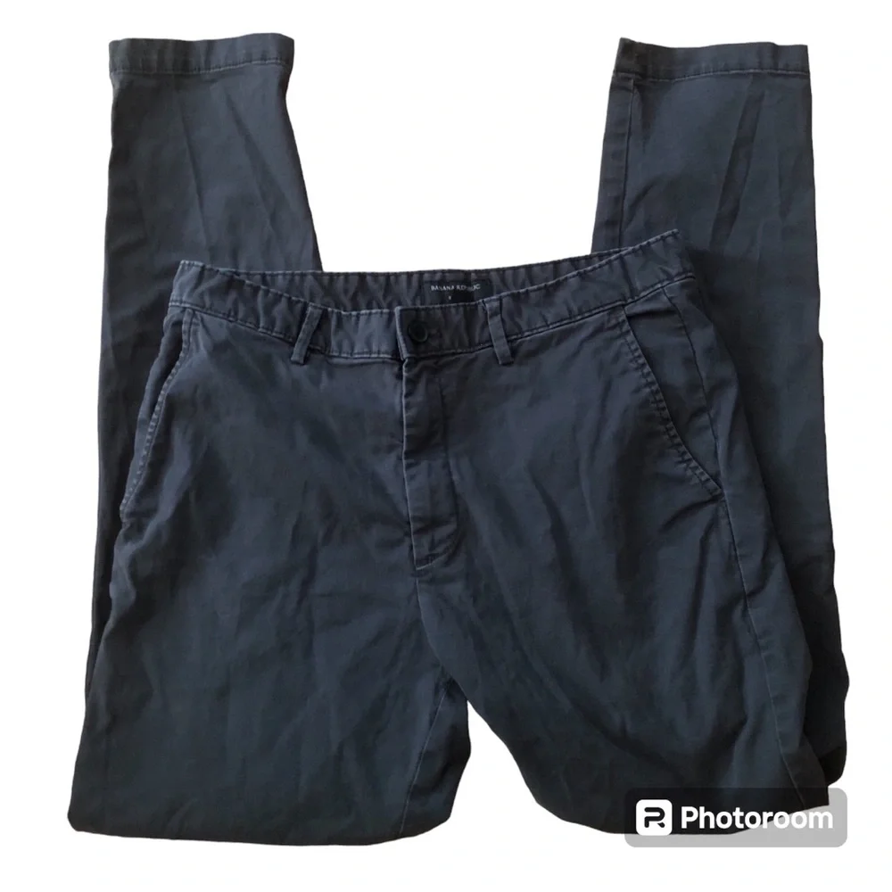 Banana Republic Slim Fit Chino Basic Flint Grey Size 32x32
